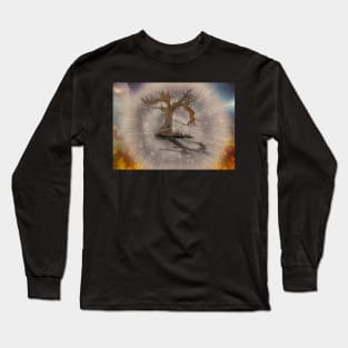 Old Tree in Space Long Sleeve T-Shirt